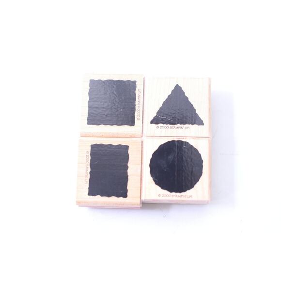 Geometric Figures, Message Stamp Set, Square, Triangle, Rectangle, Circle - Picture 1 of 3